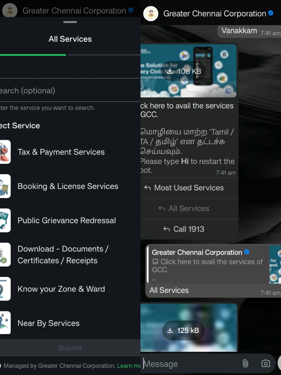 GCC WhatsApp Bot for Tax Payment